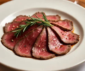 Rosbife ao forno com crosta dourada e rosadinho por dentro