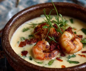 Tchau, aipim! Esse bobó de camarão é com inhame