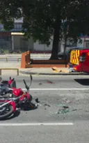 Imagem ilustrativa da imagem Acidente complica o trânsito na Alameda, em Niterói