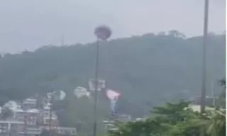 Imagem ilustrativa da imagem Balão cai em prédio na Zona Sul de Niterói