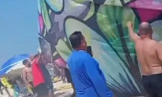 Imagem ilustrativa da imagem Balão gigante cai em praia da Região Oceânica de Niterói