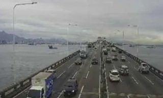 Imagem ilustrativa da imagem Como está o tempo de travessia na Ponte Rio-Niterói