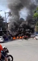Imagem ilustrativa da imagem Criminosos ateiam fogo em barricadas e fecham ruas de SG