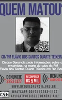 Imagem ilustrativa da imagem Disque Denúncia pede informações sobre envolvidos na morte de PM