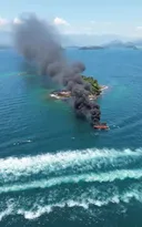 Imagem ilustrativa da imagem Explosão de lancha deixa cinco feridos em Angra dos Reis
