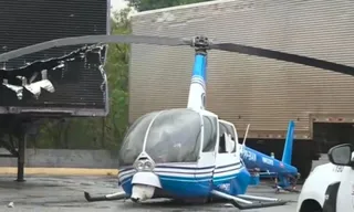 Imagem ilustrativa da imagem Helicóptero da Band faz pouso forçado e deixa dois feridos em SP