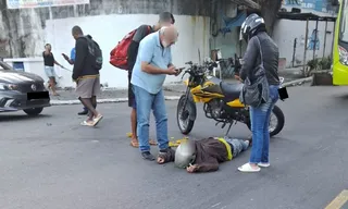 Imagem ilustrativa da imagem Motociclista fica ferido em colisão com carro em Niterói