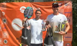 Imagem ilustrativa da imagem Niteroiense vence torneio de beach tennis em Montreal