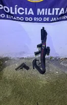 Imagem ilustrativa da imagem Noite de assaltos em SG tem tiroteio, baleados e submetralhadora apreendida