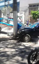 Imagem ilustrativa da imagem Perseguição termina em acidente e presos no Centro de Niterói
