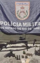 Imagem ilustrativa da imagem Presos com armas, munições e até granada em comunidade de Niterói; vídeo