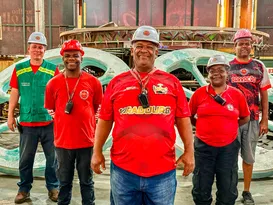 Imagem ilustrativa da imagem Segurança da Viradouro agora brilha como compositor; conheça