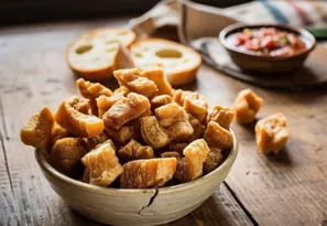 Imagem ilustrativa da imagem Torresmo na air fryer? Sim! Pururucado e sem sujeira