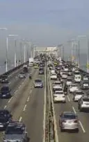 Imagem ilustrativa da imagem Vai pela Ponte? Veja o tempo de travessia para o Rio