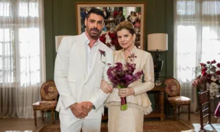 Imagem ilustrativa da imagem Veja as primeiras imagens do casamento de Odete em Vale Tudo