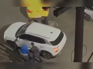 O carro usado no crime foi localizado e identificado por câmeras do Cisp