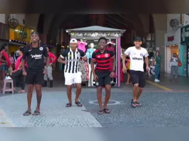 Imagem ilustrativa da imagem Dançarinos famosos chamam atenção no Terminal de Niterói; vídeo