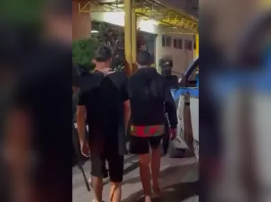 Contra o casal, foram cumpridos mandatos de prisão temporária