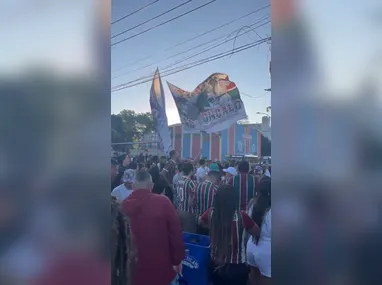 O primeiro gol do Fluminense foi marcado pelo Martinelli no final do primeiro tempo