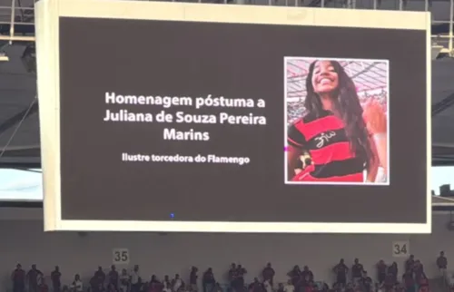 Flamengo faz homenagem à Juliana Marins em jogo no Maracanã