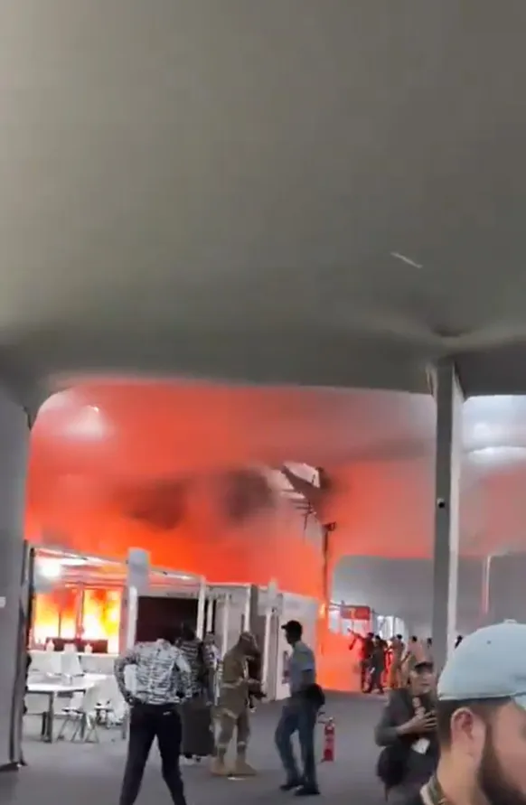 Vídeo: incêndio atinge pavilhão da COP 30, em Belém