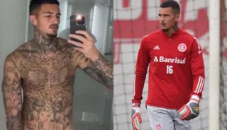 Imagem ilustrativa da imagem Goleiro do Inter tem conversa íntima e nude vazados; confira