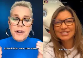 Imagem ilustrativa da imagem ‘Idiota e imbecil’, dispara Xuxa para internauta durante live