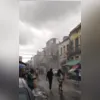 Imagem ilustrativa da imagem Casarão desaba e assusta no Centro do Rio, veja vídeo