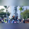 O motociclista foi levado para o Heal em estado de saúde moderado