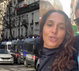 Camila Pitanga tenta sair de Paris após bomba: 'Tudo parado'