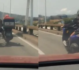 Ajuda perigosa em plena Ponte Rio-Niterói; veja o vídeo