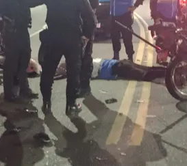 PM e mulheres feridas em acidente entre motos em SG; uma está baleada
