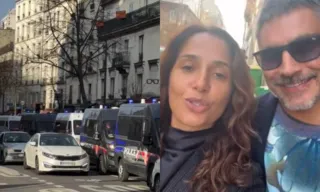 Imagem ilustrativa da imagem Camila Pitanga tenta sair de Paris após bomba: 'Tudo parado'