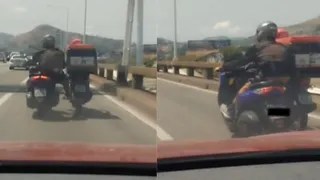 Imagem ilustrativa da imagem Ajuda perigosa em plena Ponte Rio-Niterói; veja o vídeo