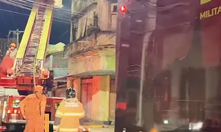 Imagem ilustrativa da imagem Incêndio atinge prédio no Centro de Niterói