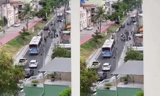 Imagem ilustrativa da imagem Tiros em rua principal de SG após moto furar blitz; vídeo