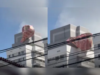 Imagem ilustrativa da imagem Balão atinge condomínio em Niterói; veja vídeo