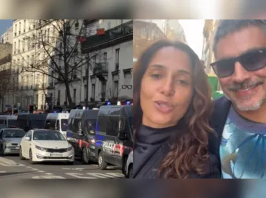 Imagem ilustrativa da imagem Camila Pitanga tenta sair de Paris após bomba: 'Tudo parado'