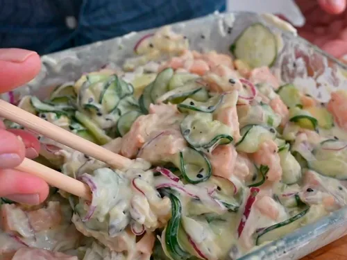 A salada de pepino viralizou na internet