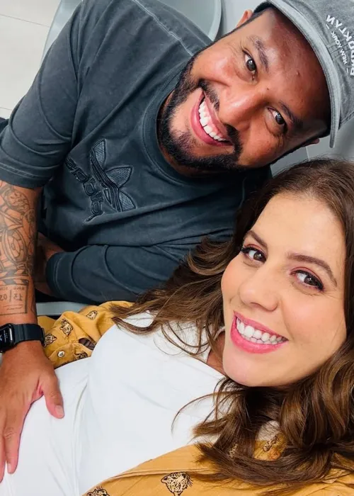 Tati Machado e o marido Bruno aguardavam a chegada do primeiro bebê