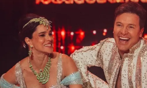 Casal apresentaram a música tema de Aladdin