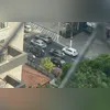 Altas chamas atingiram fiação na Rua Andrade Neves
