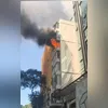 Bombeiros foram acionados para combater as chamas