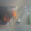 Imagem ilustrativa da imagem Incêndio fecha saída da Linha Amarela; vídeo