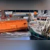 Imagem ilustrativa da imagem Navio atinge estaleiro em Niterói e causa desespero; vídeo