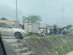 Acidente envolvendo moto na RJ-104, em São Gonçalo