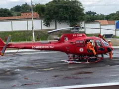 Após acidente de moto, menor é levado de helicóptero para SG