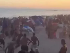 Baderna, drogas e lixo preocupam banhistas em Macaé; vídeo