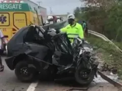 Grave acidente deixa um morto na BR-101; vídeo
