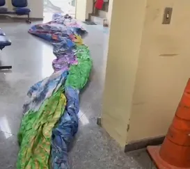 Balão de 7 metros apreendido na Região Oceânica de Niterói